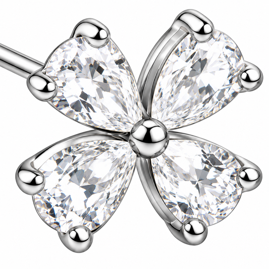 Crystal Flower Earrings