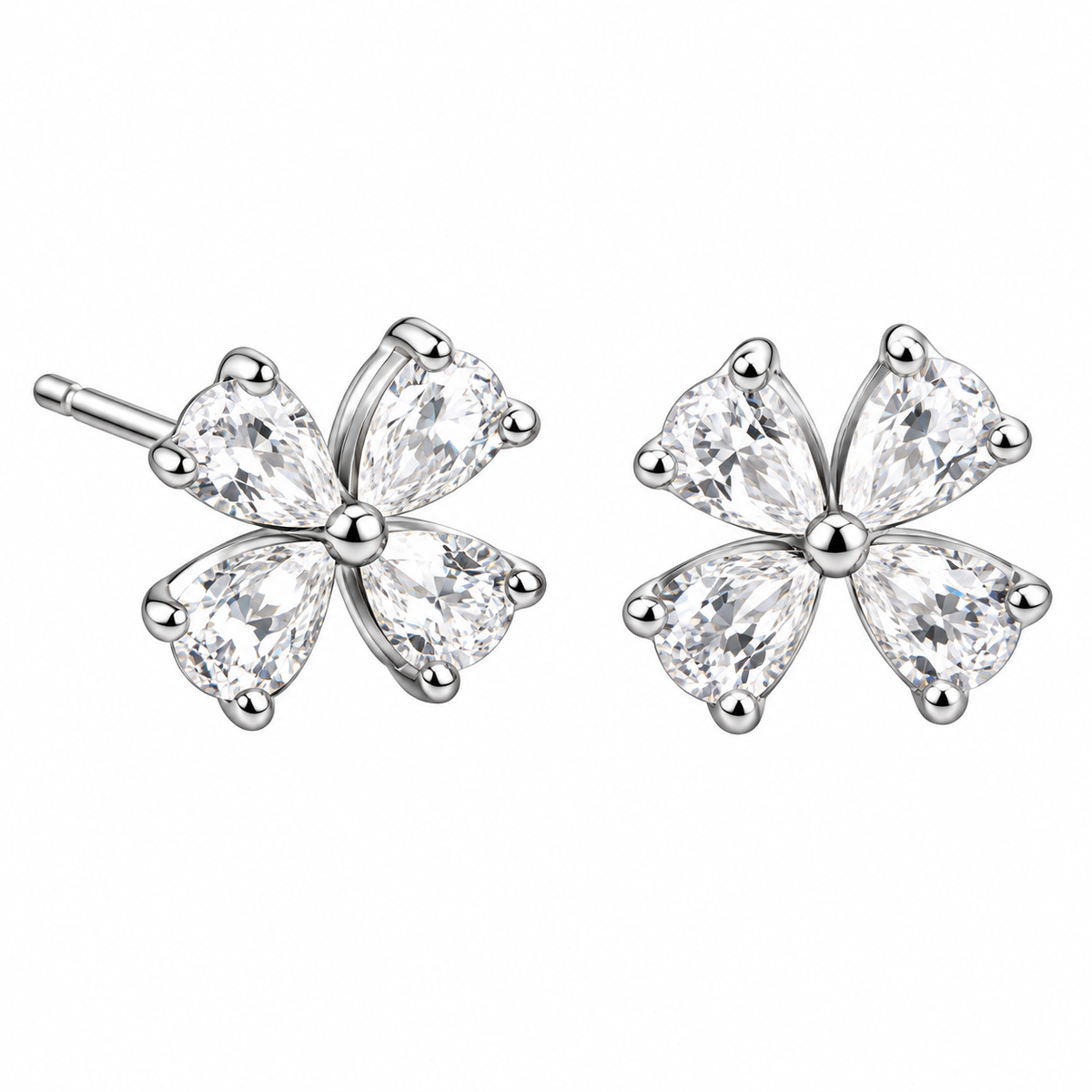 Crystal Flower Earrings