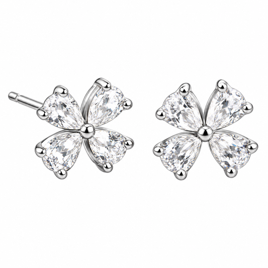 Crystal Flower Earrings