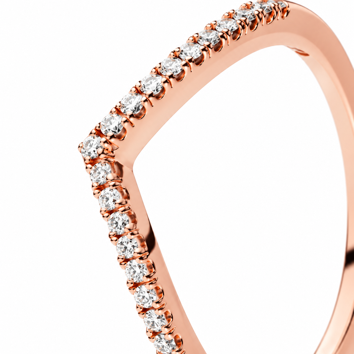 Crystal V ring