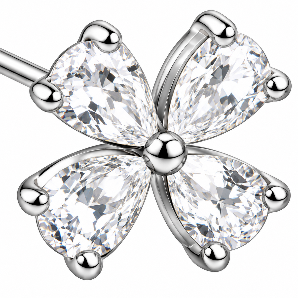 Crystal Flower Earrings