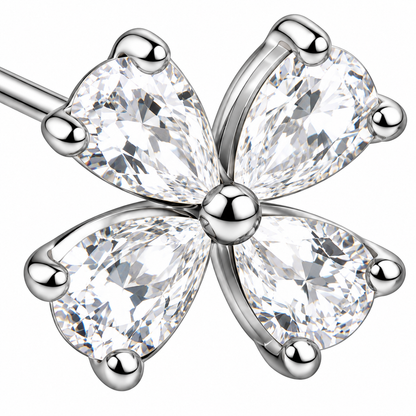 Crystal Flower Earrings